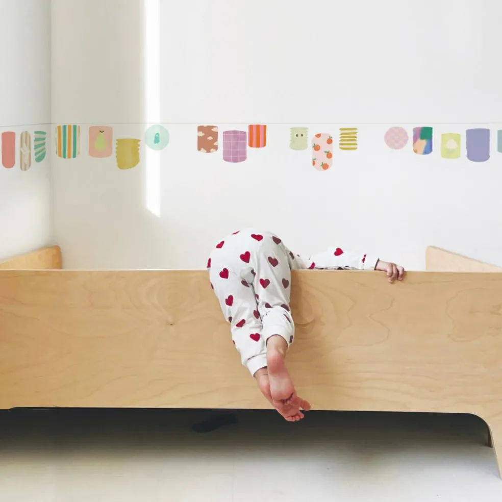 Sticker frise murale Lampions Color