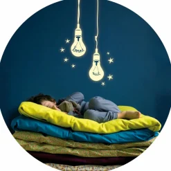 Sticker mural Ampoules phosphorescentes