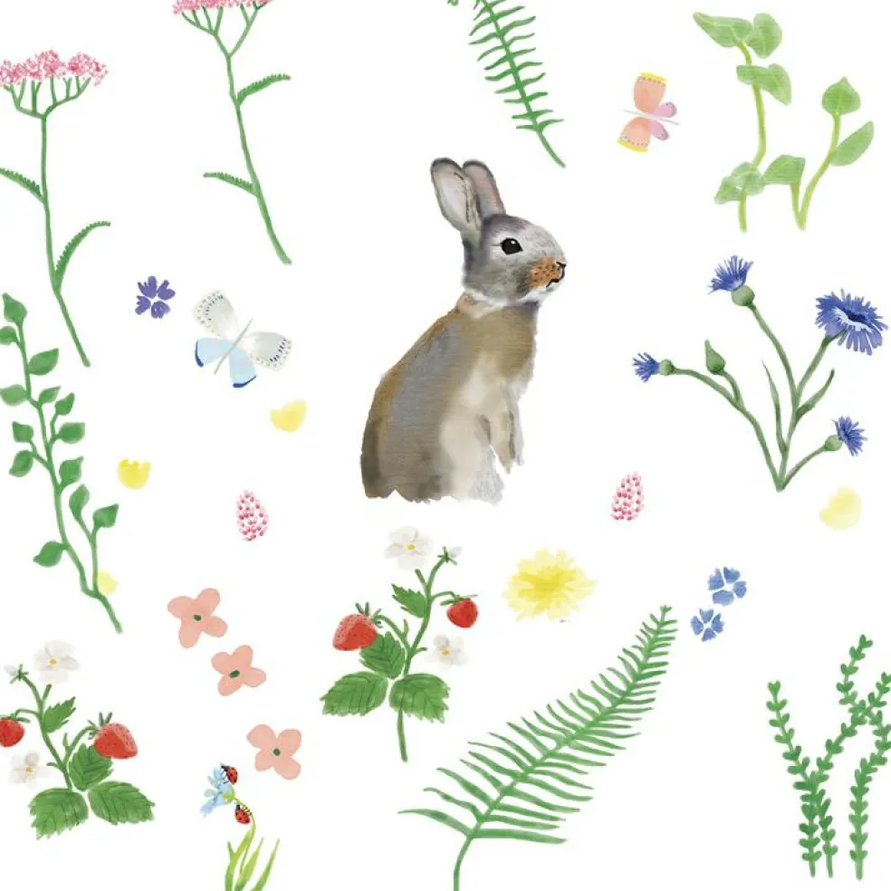 Stickers Easy lapin (30 x 30 cm)