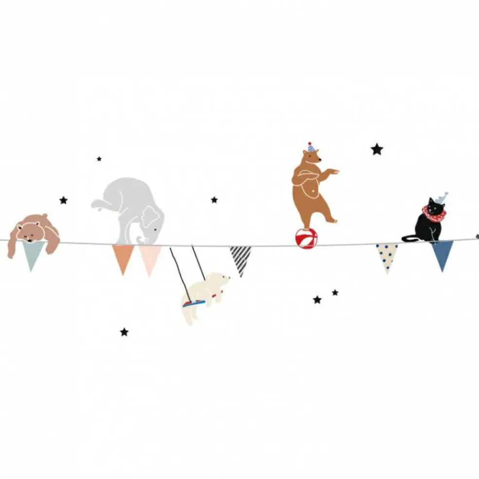 Stickers guirlande cirque (88 x 35 cm)