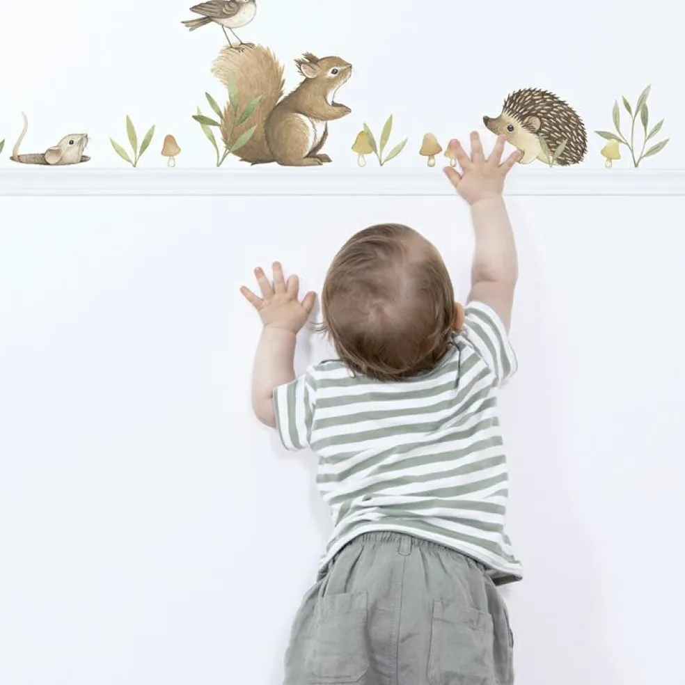 Stickers Oh deer animaux de la forêt (29,7 x 42 cm)