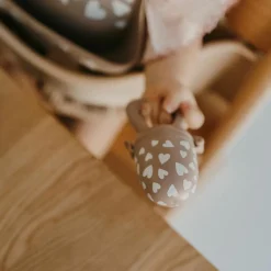 Sucette grignoteuse et 4 embouts Fall In Love taupe rose