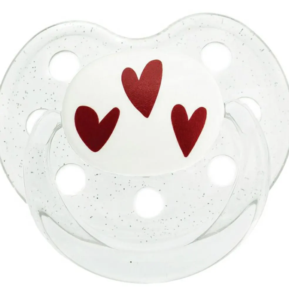 Sucette nouveau né physiologique Coeurs (0-6 mois)