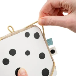 Support avec cartes de motifs contrastés Deer friends Sable