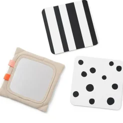 Support avec cartes de motifs contrastés Deer friends Sable