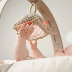 Support avec cartes de motifs contrastés Deer friends Sable