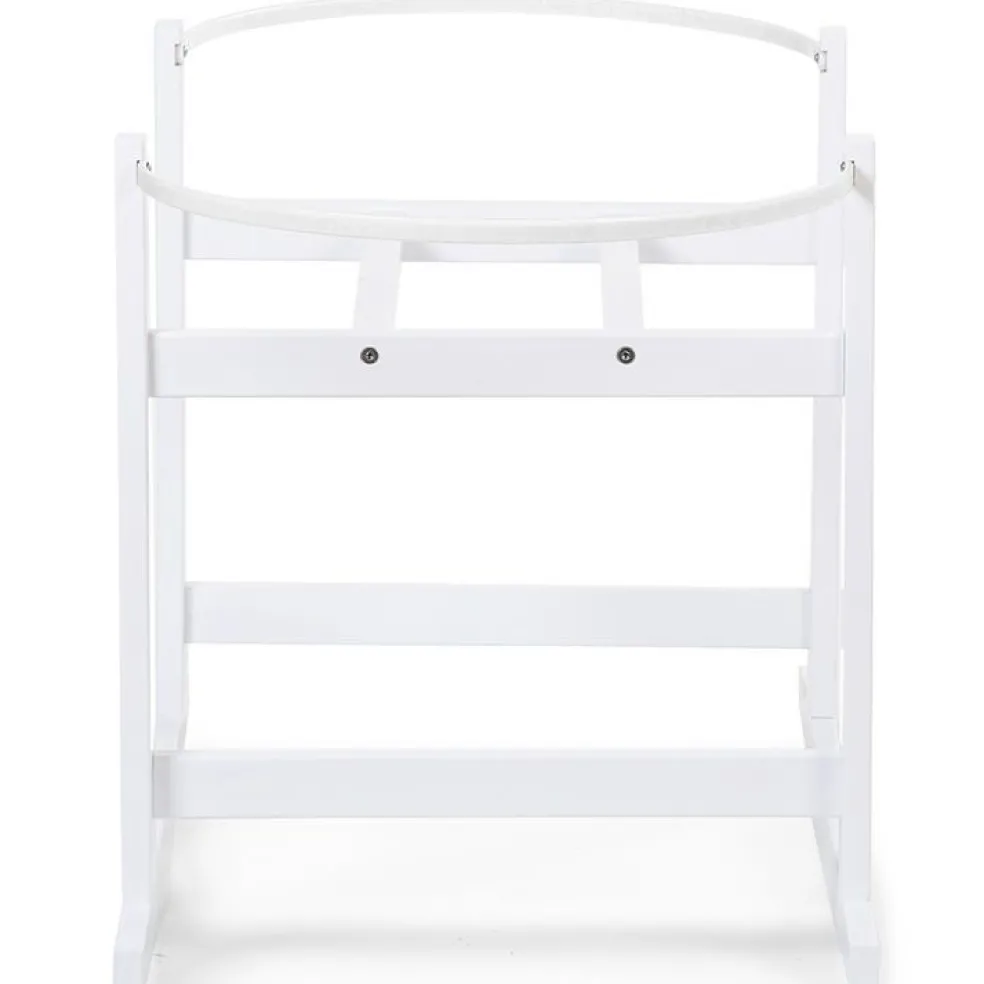 Support de couffin à bascule en pin blanc