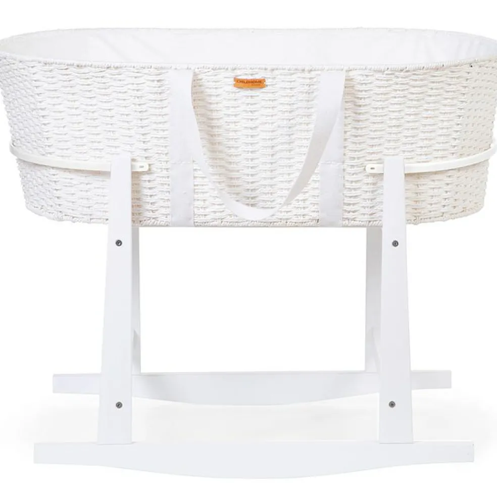 Support de couffin à bascule en pin blanc