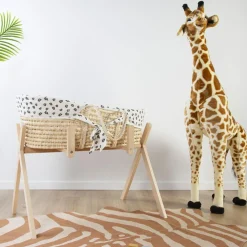 Support de couffin évolutif 2 en 1 en bois naturel