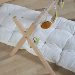 Support de couffin évolutif 2 en 1 en bois naturel