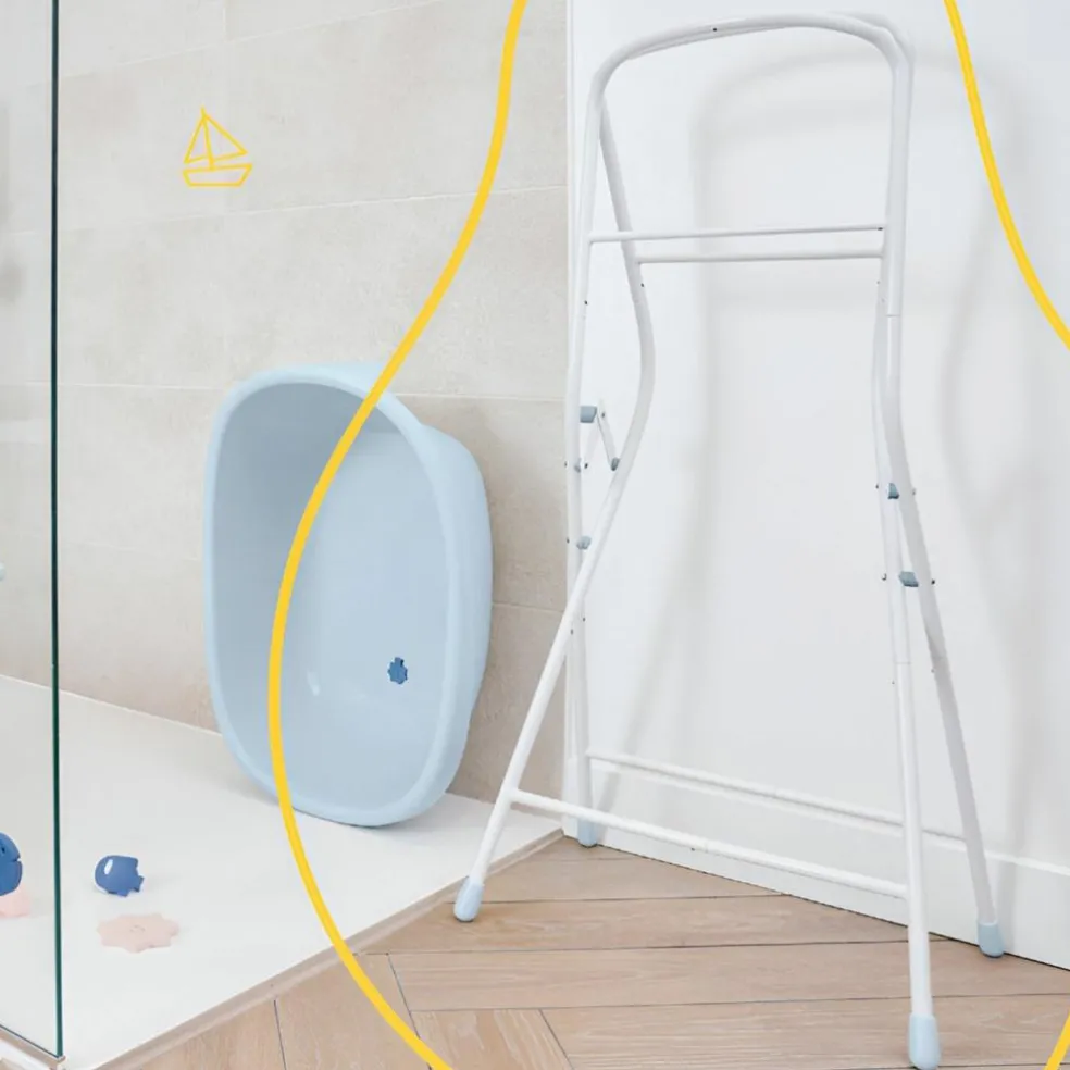 Support pour baignoire Baleine et tuyau de vidange