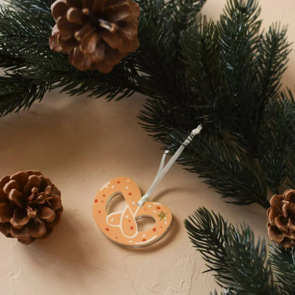Suspension Bretzel Noël Gourmand (personnalisable)