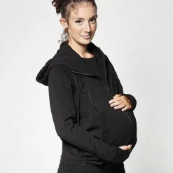 Sweat du parent pour porte bébé noir (taille XS)