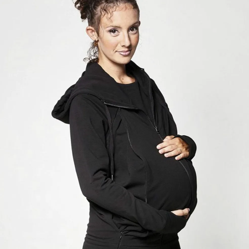 Sweat du parent pour porte bébé noir (taille XS)