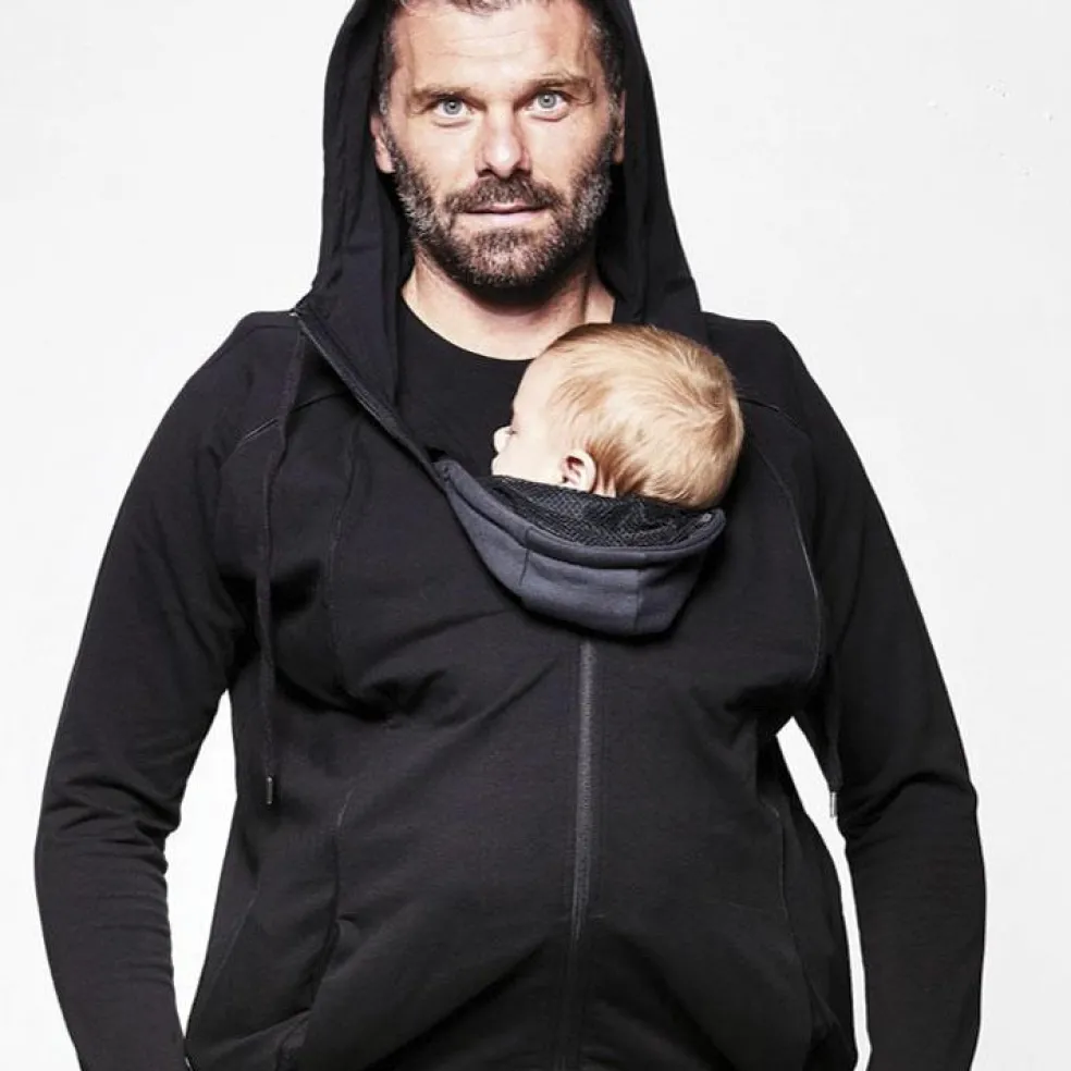 Sweat du parent pour porte bébé noir (taille XS)