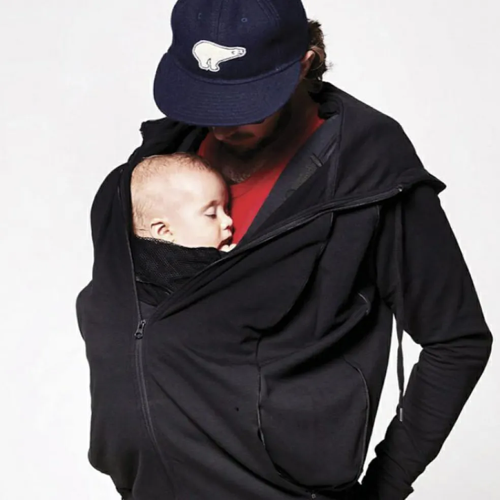 Sweat du parent pour porté bébé noir (taille S)