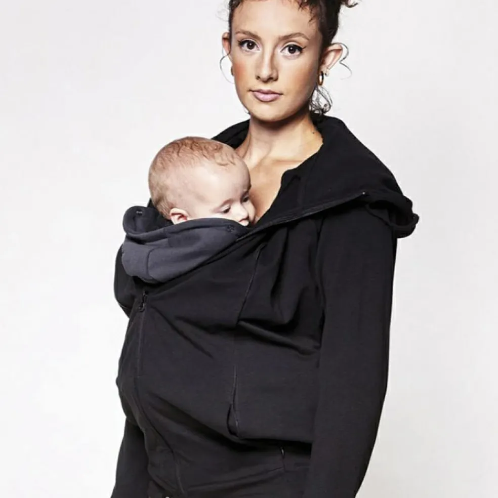 Sweat du parent pour porté bébé noir (taille L)