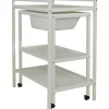Table à langer avec baignoire Basic Blanc