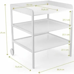 Table à langer Clara XL Blanc