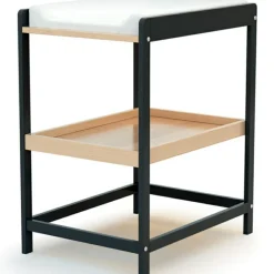 Table à langer en bois de hêtre Confort gris