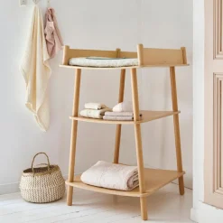 Table à langer en bois Pago avec matelas