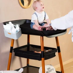 Table à langer Evolux noire