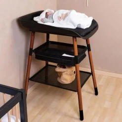 Table à langer Evolux noire