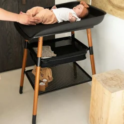 Table à langer Evolux noire