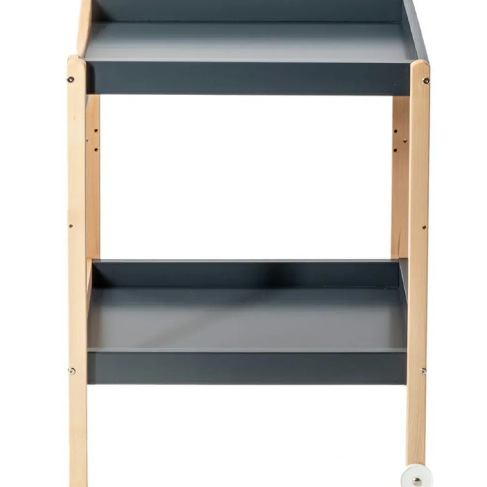 Table à langer Margot en bois hybride anthracite