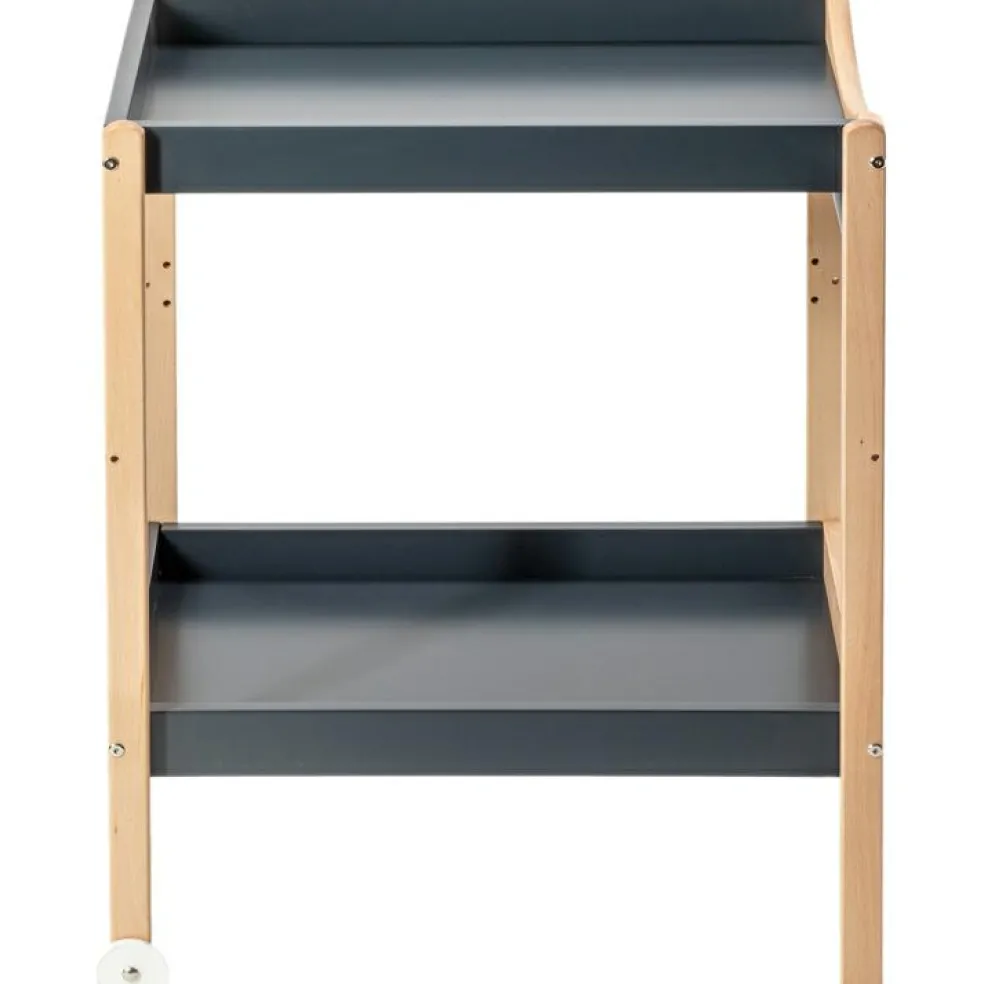 Table à langer Margot en bois hybride anthracite