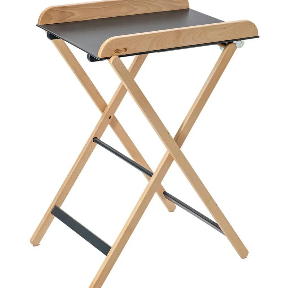 Table à langer pliante Jade bois massif hybride anthracite