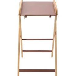 Table à langer pliante Jade bois massif hybride vieux rose