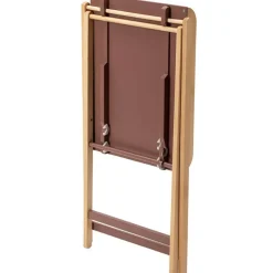 Table à langer pliante Jade bois massif hybride vieux rose