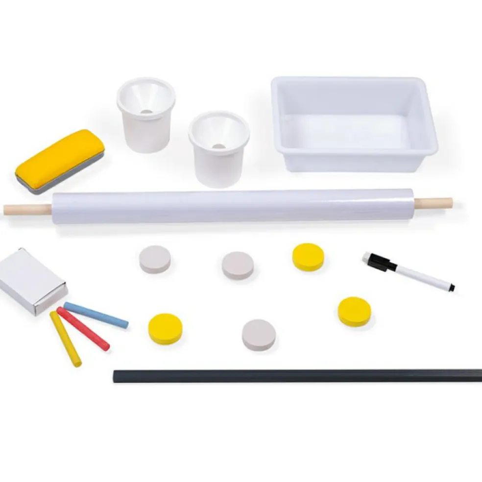 Tableau à dessin réglable gris et jaune