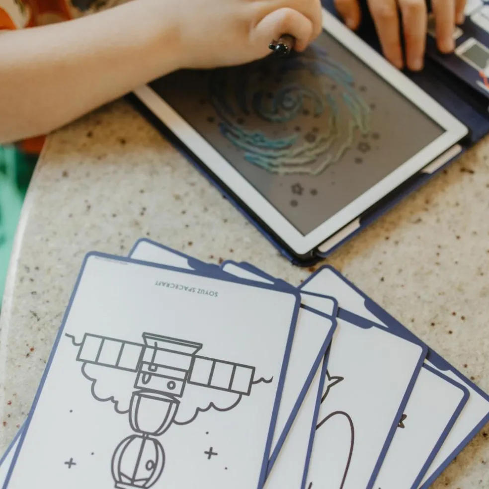 Tablette à dessin KIDYDRAW-MINI Galaxie bleue