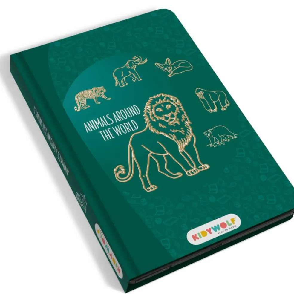 Tablette à dessin KIDYDRAW-MINI Animaux autour du monde vert