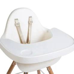Tablette de repas amovible + protection pour chaise haute Evolu 2 ou Evolu One.80° blanc