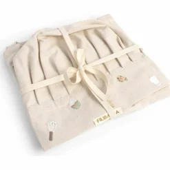 Tablier brodé et toque en coton Wonderful Winter Lièvre