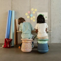 Tabouret enfant modulaire Base dark blue