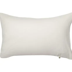Taie d'oreiller pur coton Ecru (40 x 60 cm)