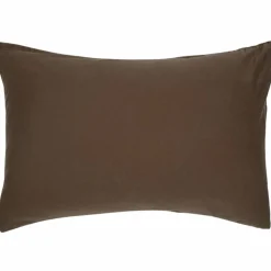 Taie d'oreiller Satin Brun (40 x 60 cm)
