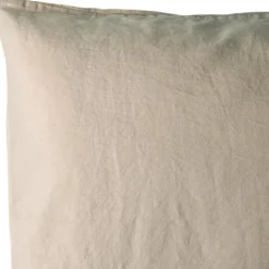 Taie d'oreiller satin de coton bio Lin (40 x 60 cm)