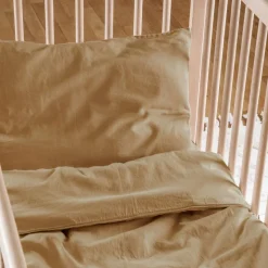 Taie d'oreiller satin de coton bio Ambre (40 x 60 cm)