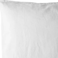 Taie d'oreiller satin de coton bio Blanc craie (40 x 60 cm)