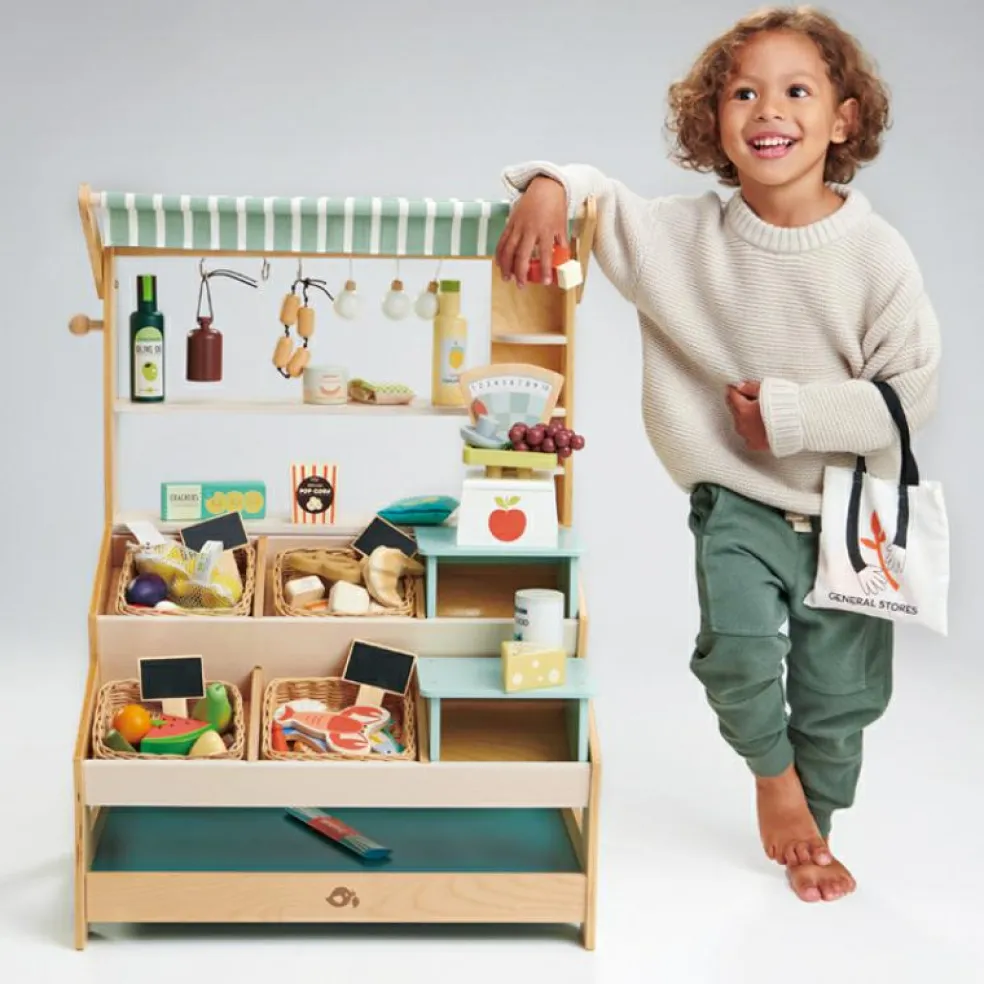 Étal de marché en bois