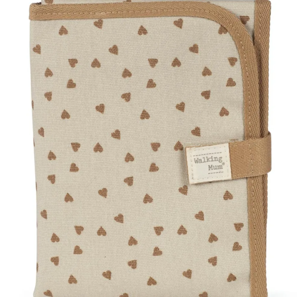 Tapis à langer coeurs Poppy Cannelle