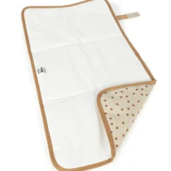 Tapis à langer coeurs Poppy Cannelle