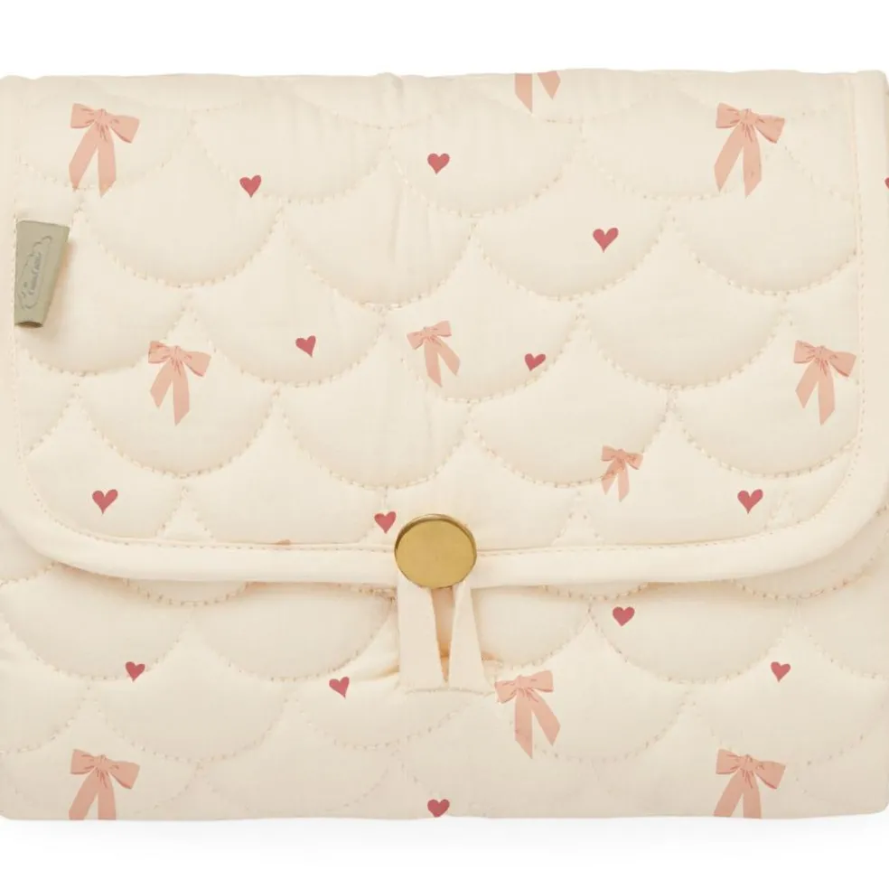 Tapis à langer de voyage matelassé Bows