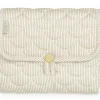 Tapis à langer de voyage matelassé Classic Stripes Camel