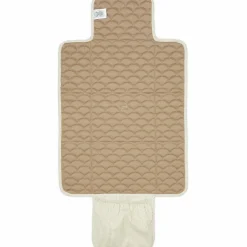 Tapis à langer de voyage matelassé Classic Stripes Camel